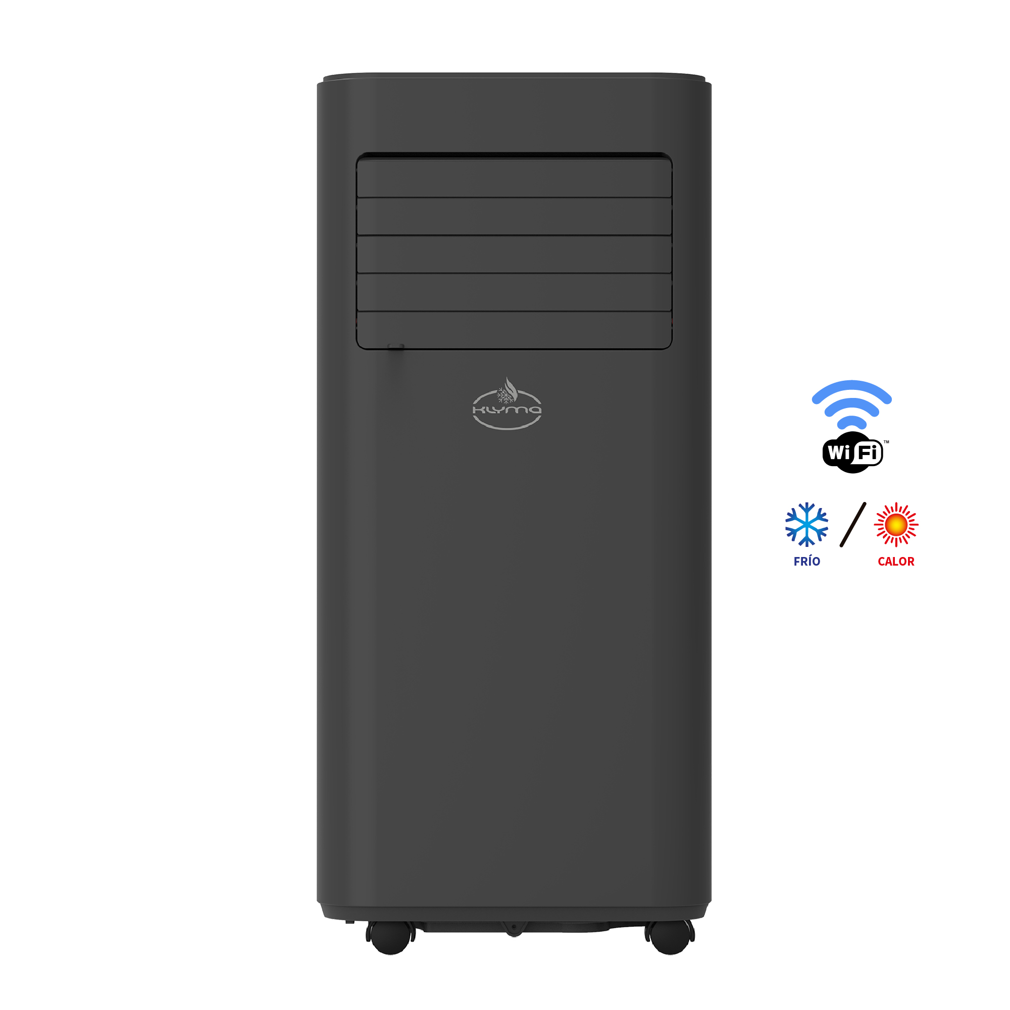 Klyma - Aire Acondicionado Portátil Wifi 9000 Btu ꓘÖld 9Wf Pro Black