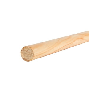 Metalhsa - Barra De Madera Color Natural De 28 Mm X 1.50 Mt