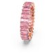 thumbnail image 3 of Anillo Swarovski Matrix de cristal rosa tallado en forma de baguette, tamaño 8, 3 of 6