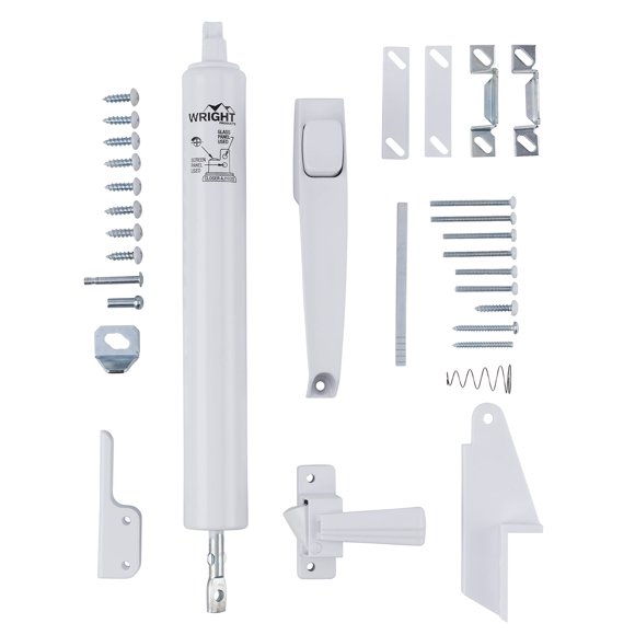 Kit de herrajes para puertas Wright Products VLANWH Lanai White
