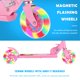 thumbnail image 5 of Scooter infantil TENBOOM plegable con ruedas luminosas rosa, 5 of 7
