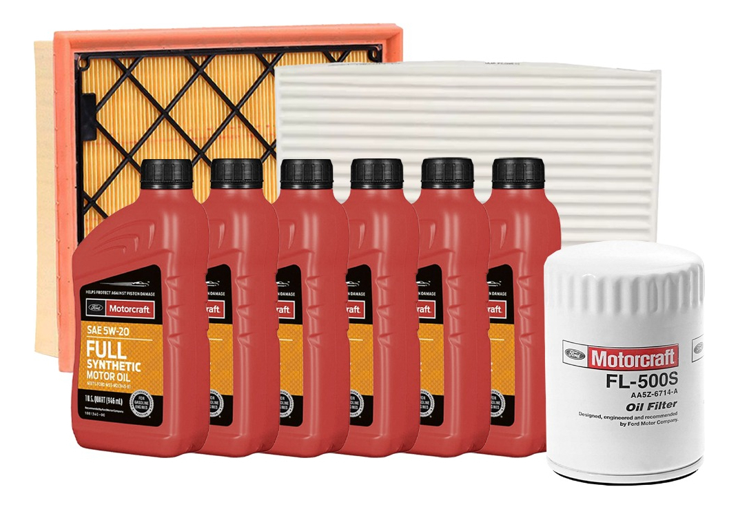 Motorcraft - Kit Mantencion Orig. Ford Edge 3.5 Aceites + Filtros