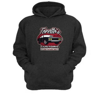 Genérico - Polerón Canguro Torettos Gris Oscuro Talla S Unisex