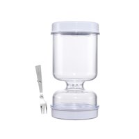 Magideal - Tarro De Kimchi, Tarro De Pepinillos, Recipiente De Almacenamiento De Alimentos Con Tenedor, Tarro De Pepinillos, Tarro De Reloj De Arena De