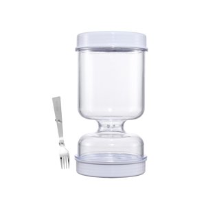 Magideal - Tarro De Kimchi, Tarro De Pepinillos, Recipiente De Almacenamiento De Alimentos Con Tenedor, Tarro De Pepinillos, Tarro De Reloj De Arena De
