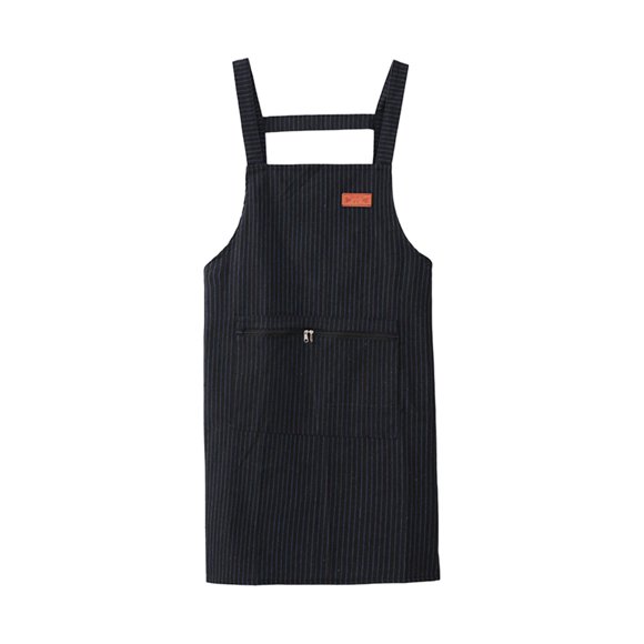 Delantal De Catering Delantal Para Hornear Hombres Mujeres Delantal Con Pechera Para Jardín Granja Cocina Negro