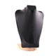 thumbnail image 2 of Soporte De Busto Con Cadena Para Exhibición De Collares, Maniquí Para Mostrador De Casa, Tienda, 30 Cm, PU Negro, 2 of 3