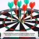 thumbnail image 3 of Juego de dardos Theefun Safety, tablero de goma de 40 cm con 6 dardos, 3 of 8