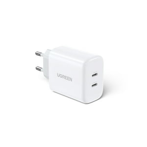 Cargador Pd Usb-C + Usb-C 40W (20W+20W) Blanco Ugreen