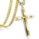 thumbnail image 1 of 1pc Punk Style Cross Pendant Necklace for Men - Retro Fashion Jewelry with Unique Design, 1 of 5