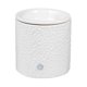thumbnail image 2 of Calentador eléctrico de velas Julie Ann Home White Leaf Ceramic, 2 of 7
