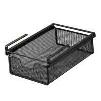 Magideal - Cesta Extraíble Para Almacenamiento Debajo Del Estante, Decoración Para Cajón Colgante Debajo Del Gabinete, Organizador De Cesta De Almacenamiento De Xs