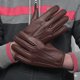 thumbnail image 4 of Guantes FASHIONLUXE de cuero genuino estilo policía para conducir, 4 of 6