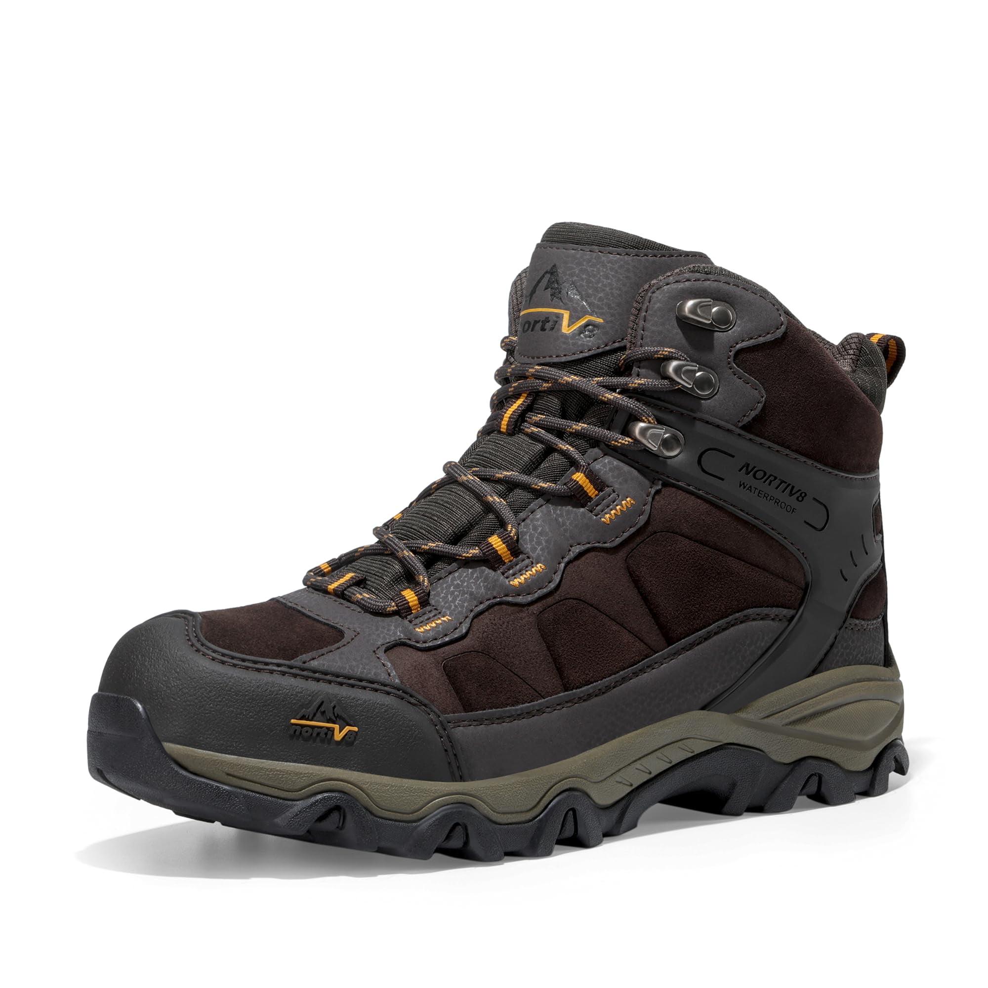 Botas De Senderismo Nortiv 8 Paladin Impermeables Para Hombre, Color Marrón 13w