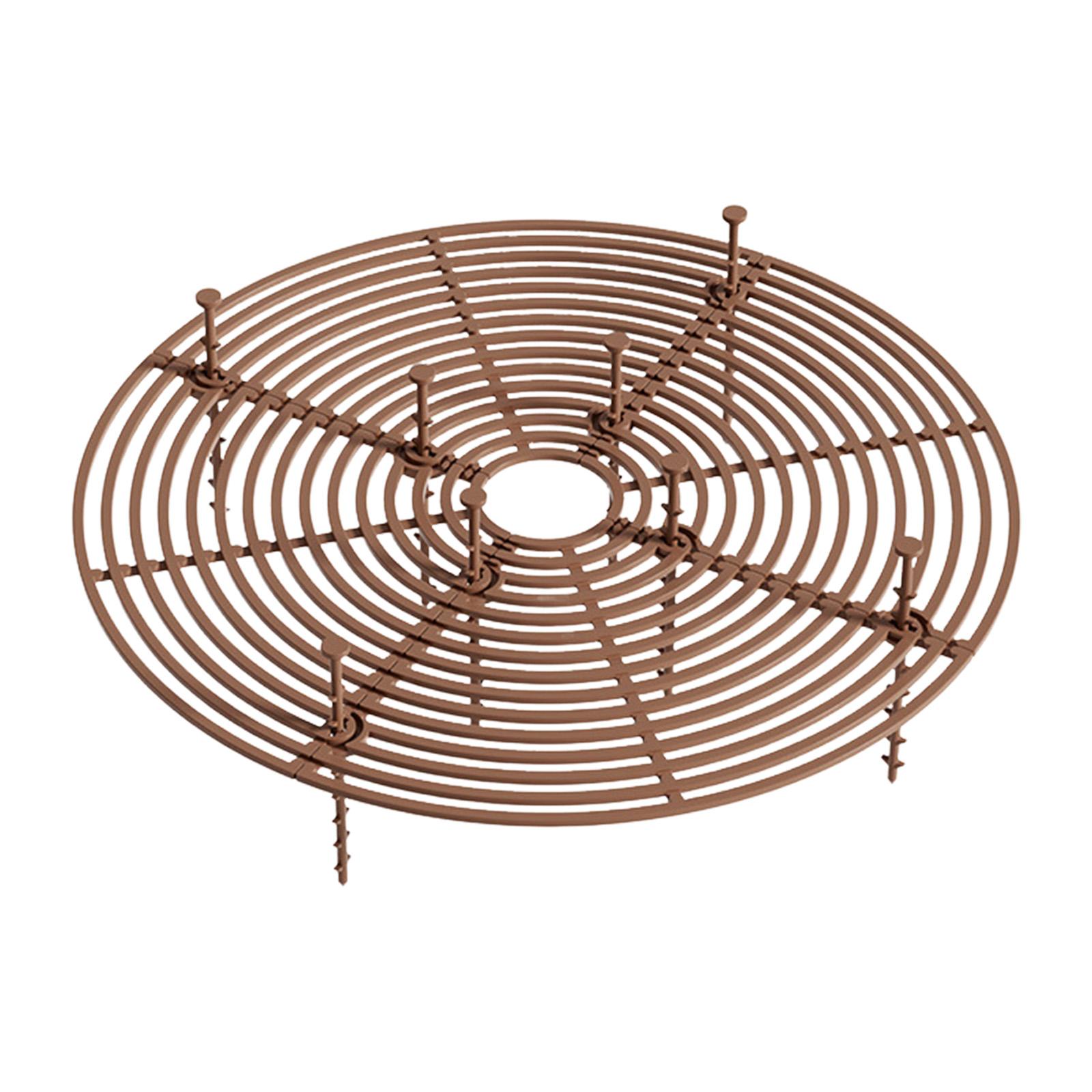 Ioensy - Rejilla De Maceta Para Plantas, Cubiertas Protectoras De Suelo Para Jardinería, Cubierta De Flores Cortables Para Exteriores, Café, 30Cm