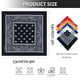 thumbnail image 2 of Bandanas, paquete de 10 pañuelos de algodón con estampado de cachemira para la cabeza para hombres y mujeres, multifuncionales, de 22 x 22 pulgadas, de algodón, estilo vaquero, para la cabeza, ciclism, 2 of 7