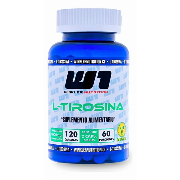 L-tirosina 1000mg 120 Cápsulas 60 Porciones