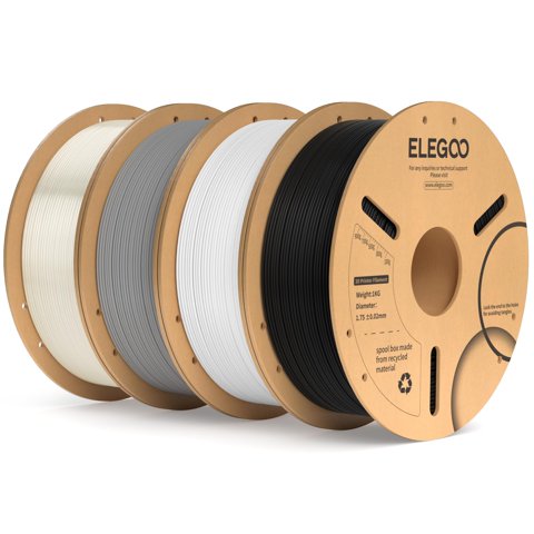 Paquete De Filamento Para Impresora 3D Elegoo Pla Plus De 1,75 Mm Y 4 Kg