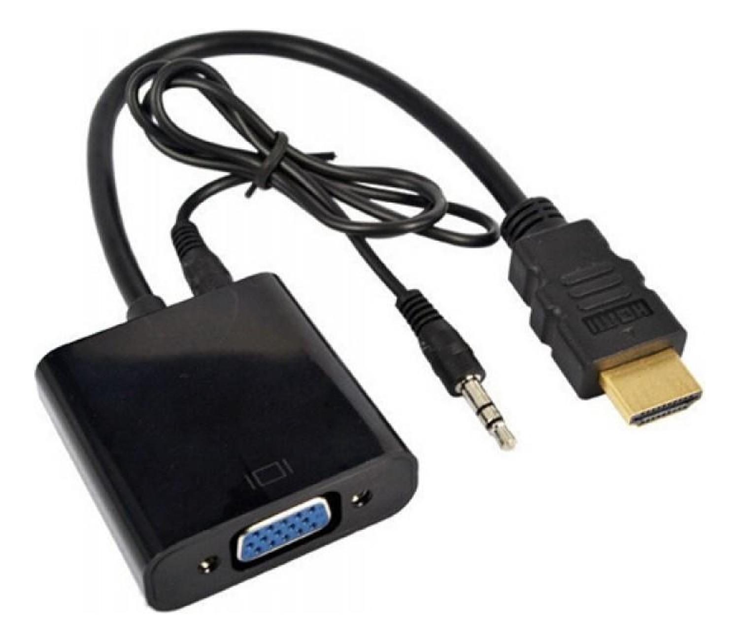 Gen - Conversor De Hdmi A Vga Con Audio Cable Adaptador Full Hd