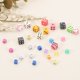 thumbnail image 4 of Paquete de 200 mini dados, 5 mm/0.2" dados cuadrados de seis lados de acrílico para juegos de mesa, actividades de fiesta, 5 colores claros, 4 of 6
