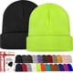 thumbnail image 1 of Gorros para hombre y mujer, paquete de 2, para otoño e invierno, unisex, cálidos, de punto, suaves, para esquí, CLT01, 1 of 6