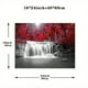 thumbnail image 1 of 1pc Tree Landscape Wall Art Canvas Lake Moon Painting Red And Black Scenery Picture, Modern Nature Artwork For Living Room Bedroom Bathroom Home Office Wall, No Frame 12x16inch 16x24inch, 1 of 5