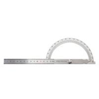 Ioensy - Regla De Protractor Angular Escala Resistente Para Arquitectos Maquinista 0-180 Grados