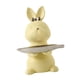 thumbnail image 2 of Bandeja De Almacenamiento De Conejo De Dibujos Animados Estatua Escultura Animal Para Decoración Adornos Regalo Amarillo, 2 of 5