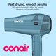 thumbnail image 2 of Conair Travel Hair Dryer, Dual Voltage, Folding Handle, 1875, 2 of 3
