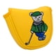 thumbnail image 1 of Golf Club Headcover Wrap Sleeve PU Para Golfistas Golf Mallet Putter Head Cover Amarillo, 1 of 5
