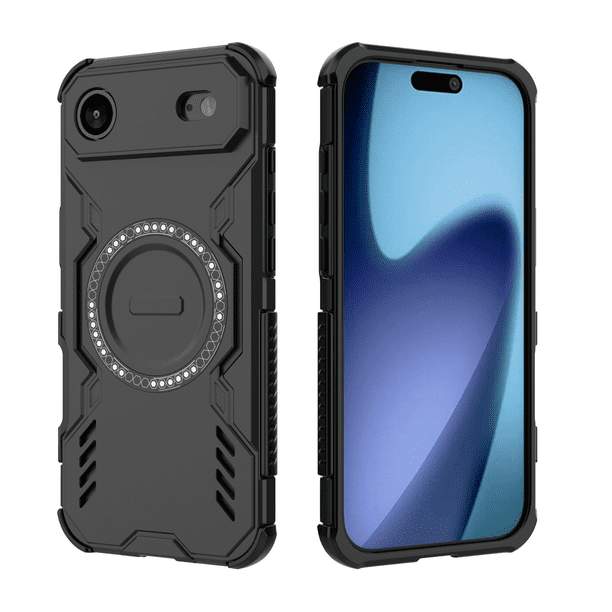 Funda FOXDOCK para iPhone 17 Air , magnética, resistente a golpes, con soporte, unisex, carga inalámbrica