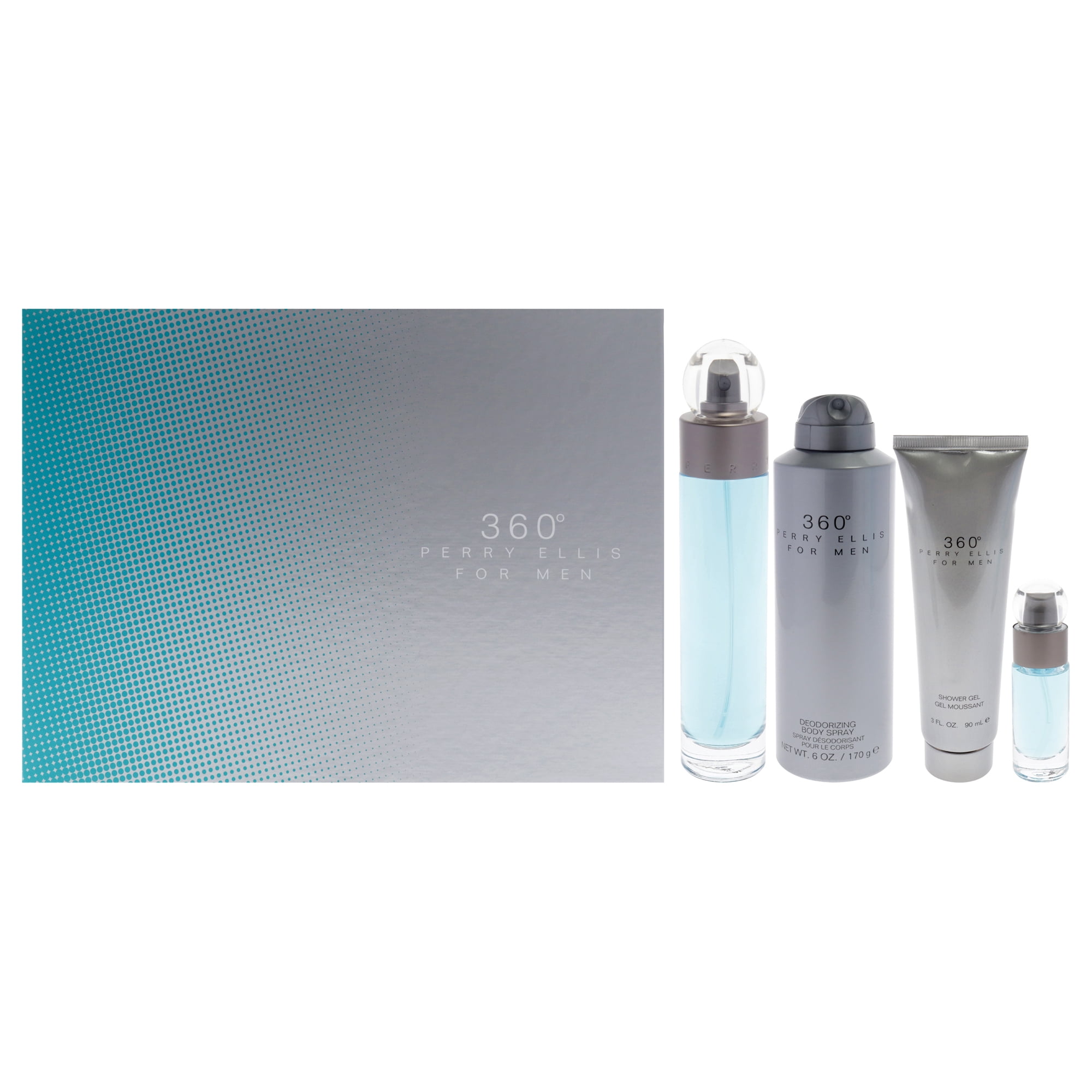 Set De Regalo Perry Ellis 360 Edt 100ml Spray Hombre