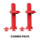 thumbnail image 2 of Kit rojo de clips de poste con ranura y trinquete On-Q AC1051-RCKH-4, 2 of 6