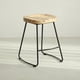 thumbnail image 1 of Silla Piso Bar Taburete Nara Madera Exterior o Cocina Negra, 1 of 9