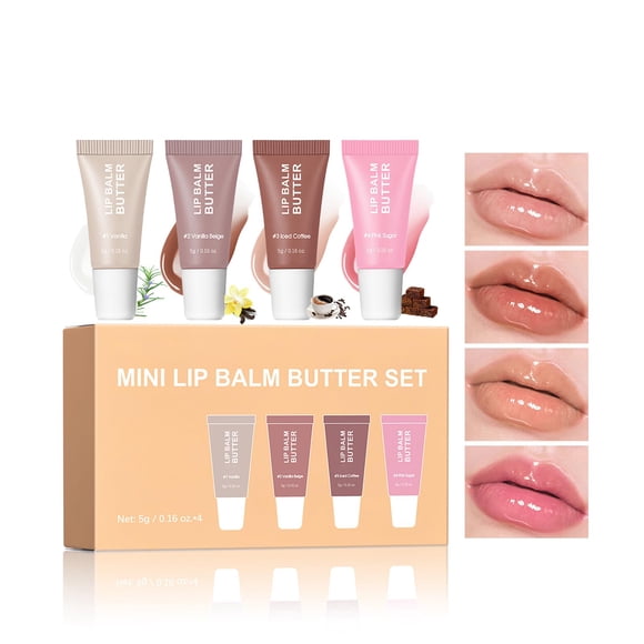 Bálsamo Labial DENENSTUP Set de 4 Unidades 5 g Brillo Hidratante