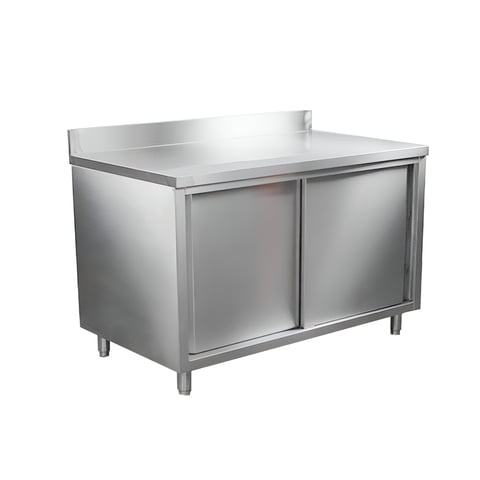 Imas - Mesón Mural Con Puertas Acero Inoxidable 120X60X85 Cm