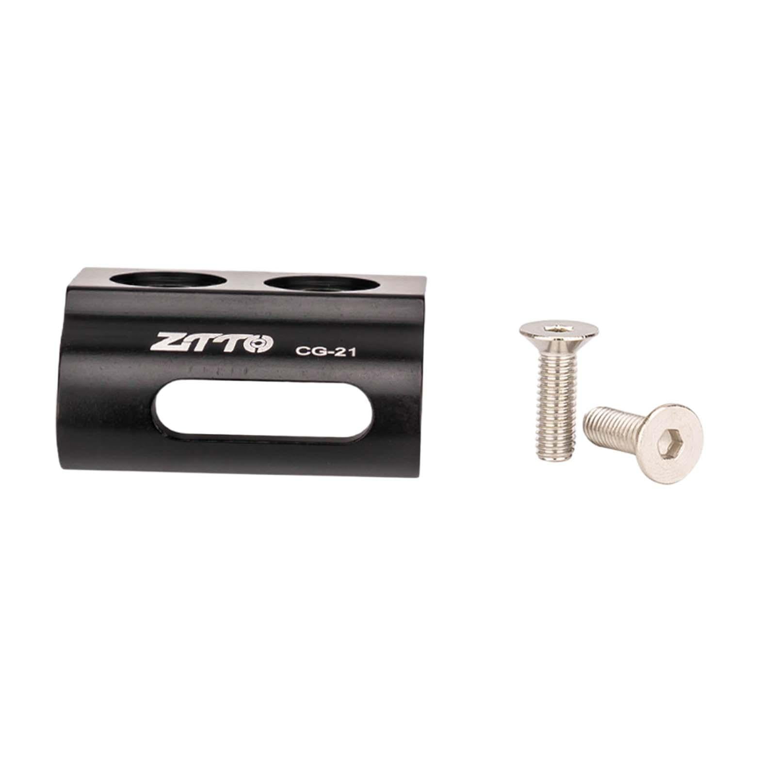 Magideal - Gancho De Suspensión De Cambio Delantero De Bicicleta, Aleación De Aluminio Cnc, Adaptador De Cambio De Marchas Recto, Pieza De Marco, Engranaje Para Cg21 Negro