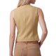 thumbnail image 3 of INSPIRE CHIC Chaleco de Traje con Forro para Mujer Blazer Cuello en V Sin Mangas Ajustado Ligero Botones Bajo Puntiagudo Corto X Pequeño Caqui, 3 of 5