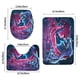 thumbnail image 3 of Lore Olympus Juego de 3 alfombras de baño de coral fleece: tapete de baño + alfombra de inodoro en forma de U + funda de tapa de inodoro en forma de O, 3 of 6