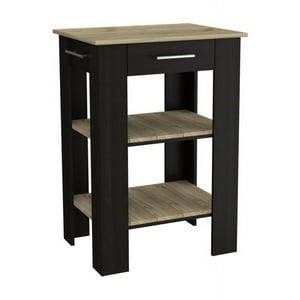 Fmfurniture - Isla De Cocina 1 Cajon Fm-006N Negro