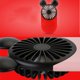 thumbnail image 4 of Mini ventilador DECVO, bonito, portátil, USB, recargable con LED, 4 of 9