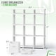 thumbnail image 2 of Organizadores de armario y almacenamiento Neaterize de 12 cubos, blanco y gris, 2 of 6