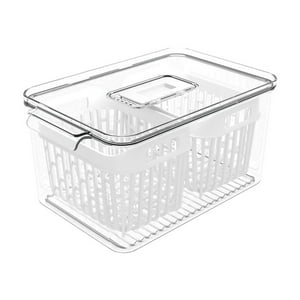 Coza - Organizador De Refrigerador Dry 3,2 L Con 2 Cestas Blanco