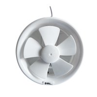 Extractor De Aire 8 Pulgadas Drl Redondo Baño Cocina Sec Blanco