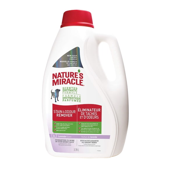 Eliminador de manchas y olores Nature's Miracle 3.8 L aroma lavanda