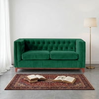 Latam Home - Sofa Roma 2 Cuerpos Tela Velvet Verde