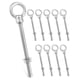 thumbnail image 1 of Eyebolts QWORK roscados de acero inoxidable de 1/2 x 6 pulgadas de largo (paquete de 10), 1 of 8