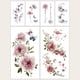 thumbnail image 1 of 6 pcs Beautiful Flower Printed Tattoo Stickers - Easy and Painless Body Art, 1 of 2