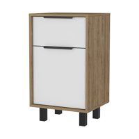 Fmfurniture - Velador 1 Cajón 1 Puerta Fm-002C - Cafe Claro