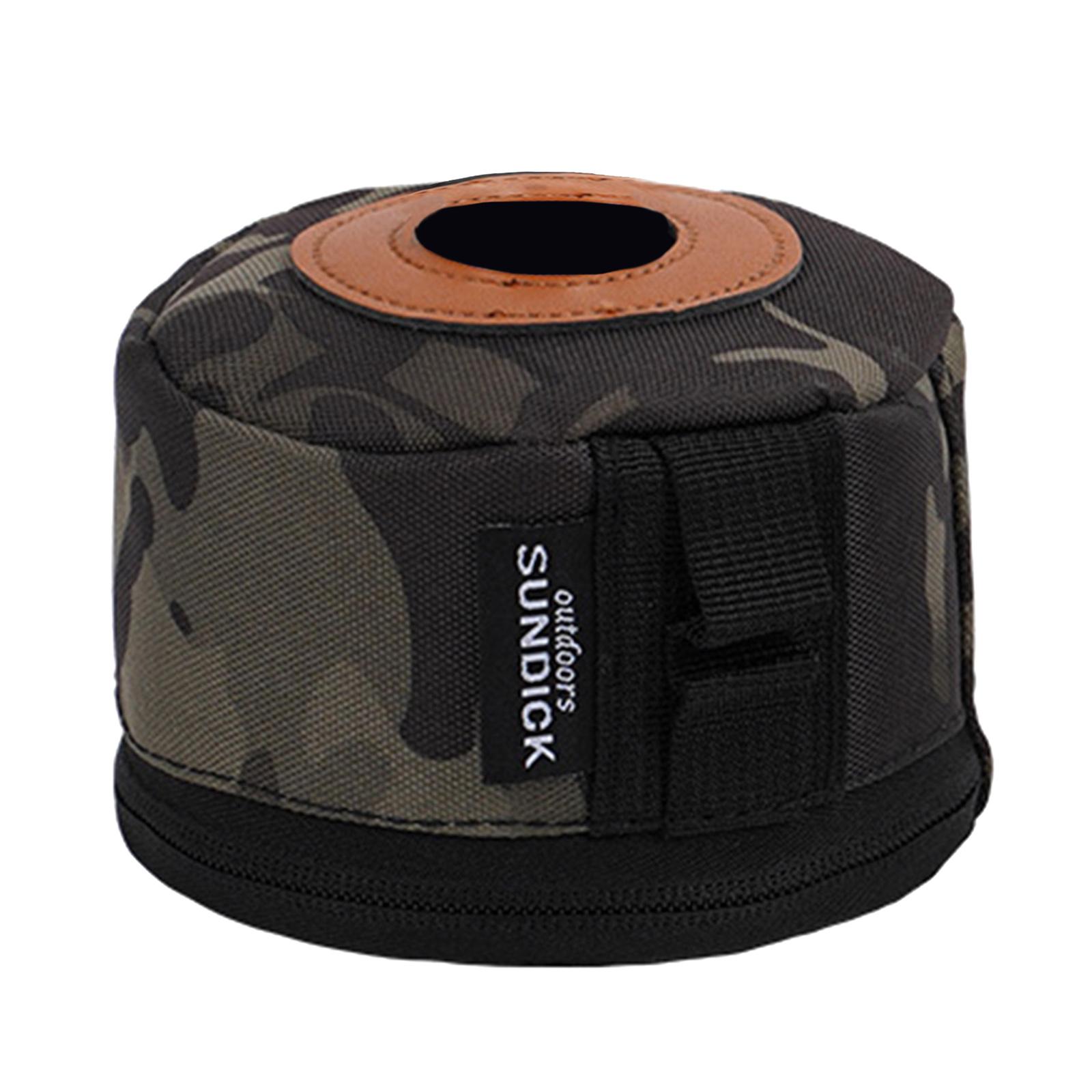 Ioensy - Tanque De Gasolina Estuche Protector Cilindro Canister Cubierta De Almacenamiento Camuflaje Negro S